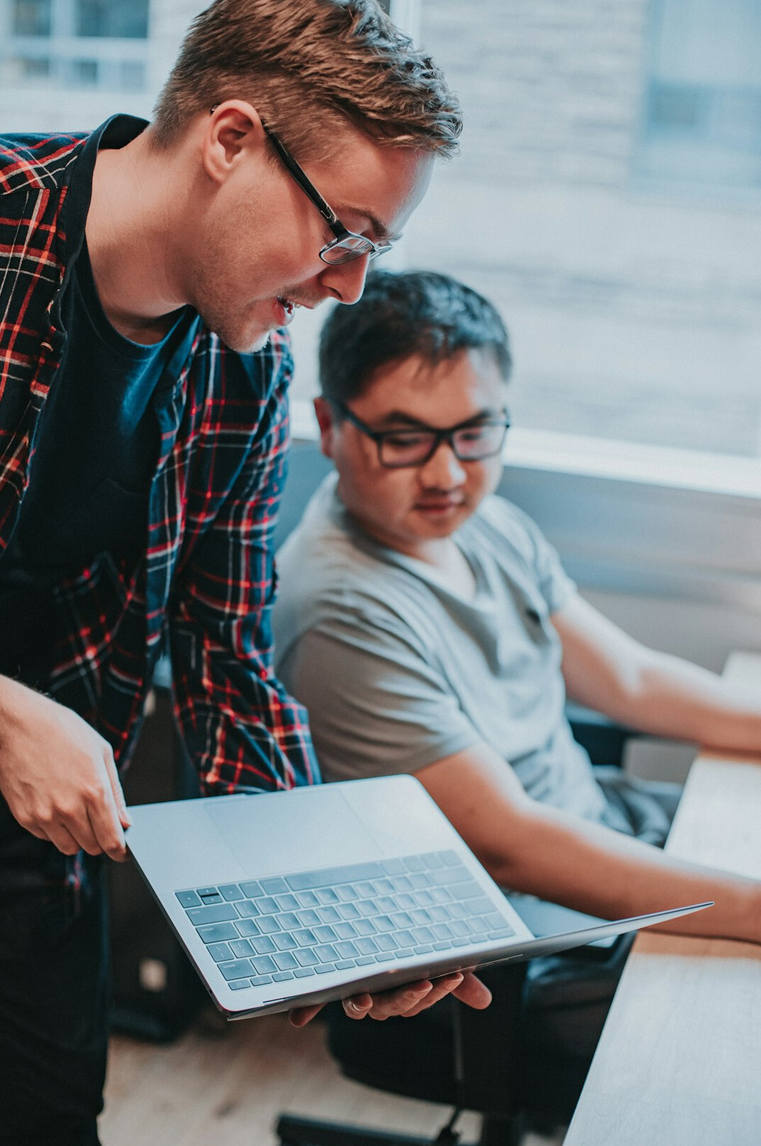 young programmers collaborating