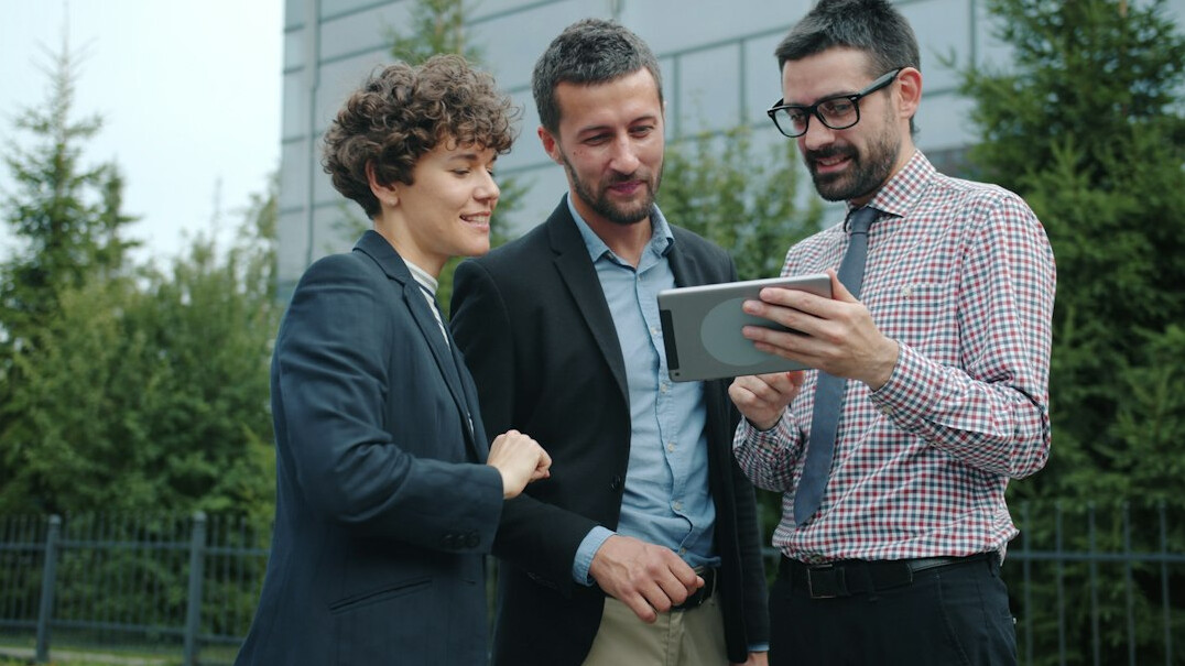 insurance professionals with tech